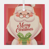 Santa Claus Glas Ornament (Voorkant)