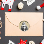  Santa Claus Gold Ronde Sticker