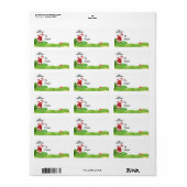 Santa Claus golf met kerstvakantie Funny golf Etiket (Full Sheet)