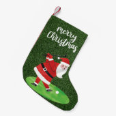 Santa Claus golf op kerstfeestdag Kleine Kerstsok (Voorkant (Hangend))