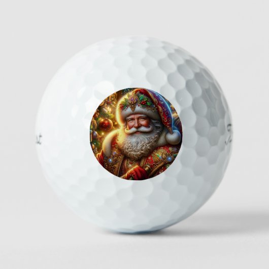 Santa Claus golfballen (Voorkant)