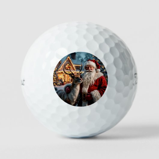Santa Claus golfballen (Voorkant)