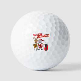 Santa Claus golfer Merry kerstgolf Balls Golfballen