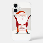 Santa Claus Greeting Case-Mate iPhone Case (Achterkant)