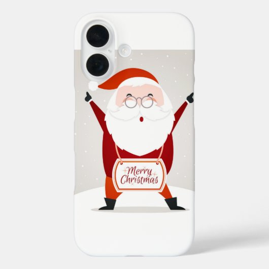 Santa Claus Greeting Case-Mate iPhone Case (Achterkant)