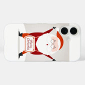 Santa Claus Greeting Case-Mate iPhone Case (Achterkant (horizontaal))