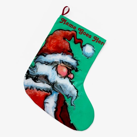 Santa Claus Grote Kerstsok (Voorkant (Hangend))
