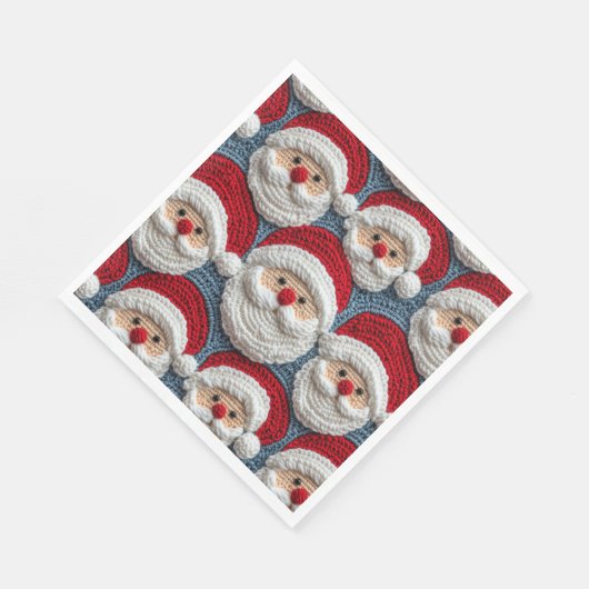 Santa Claus haakpatroon Servet (Hoek)