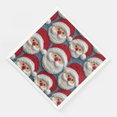Santa Claus haakpatroon Servet (Hoek)