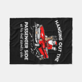 Santa Claus Hanging Out The Penger Side Fleece Deken (Voorkant (Horizontaal))