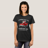 Santa Claus Hanging Out The Penger Side  T-shirt (Voorkant volledig)