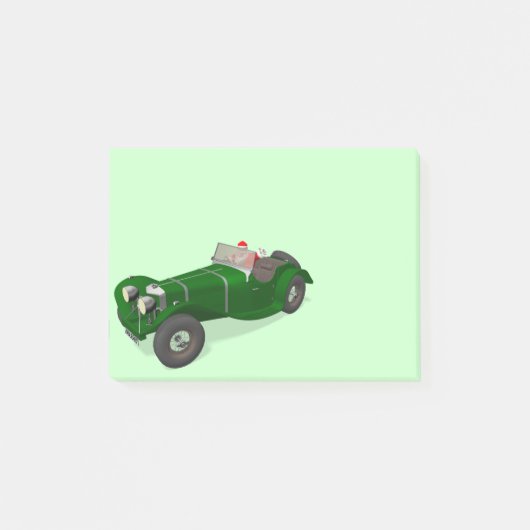 Santa Claus Happy Jaguar SS 90-chauffeur Post-it® Notes (Voorkant)