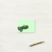 Santa Claus Happy Jaguar SS 90-chauffeur Post-it® Notes (Op bureau)