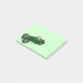 Santa Claus Happy Jaguar SS 90-chauffeur Post-it® Notes (Schuin)