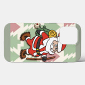 Santa Claus hiker Case-Mate iPhone Case (Achterkant (horizontaal))