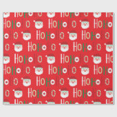 Santa Claus HO HO HO Cadeaupapier (Vlak)