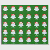 Santa Claus Ho Ho Ho Patroon Inpakpapier (Vlak)