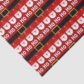 Santa Claus Ho Ho Ho Pattern Tissuepapier (Detail)