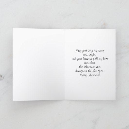 Santa Claus Ho Ho Ho & whimsical greeting Kaart (Binnen)