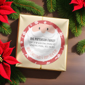 Santa Claus Ho Ho Kerstfeest Nieuwjaar Ronde Sticker