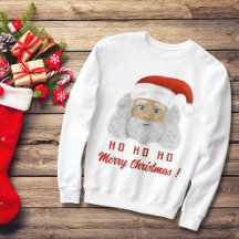 Santa Claus HO HO Merry kerst Ugly Sweater