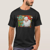 Santa Claus Ho Ho Merry Kerstmis gelooft in Sa T-shirt (Voorkant)