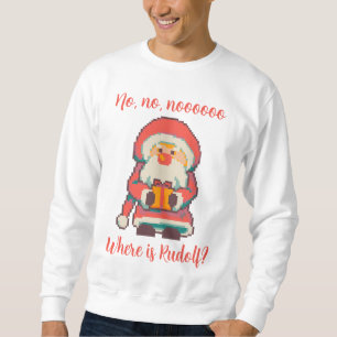Santa Claus Ho, Ho, Pixelart, Pixel Art  Trui