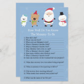 Santa Claus, hoe goed ken je het baby shower spel? (Voorkant / Achterkant)