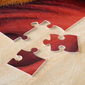 Santa Claus Holding Australian Cattle Christmas Legpuzzel (Zijkant)