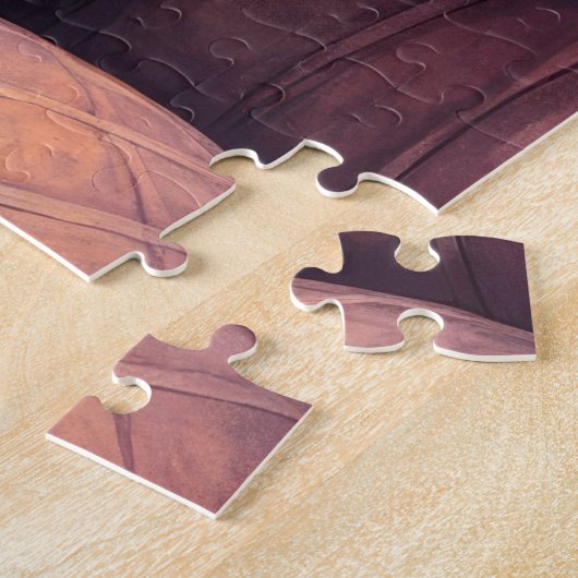 Santa Claus Holding Bengal Cat Christmas Art Legpuzzel (Zijkant)