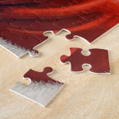 Santa Claus Holding Biewer Terrier Christmas Art Legpuzzel (Zijkant)