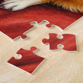 Santa Claus Holding Chihuahua Christmas Art Legpuzzel (Zijkant)