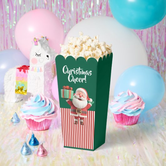 Santa Claus Holding Gift Box  Bedankdoosjes (Feest)