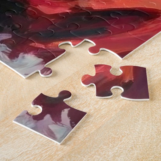 Santa Claus Holding Great Dane Christmas Art Legpuzzel (Zijkant)