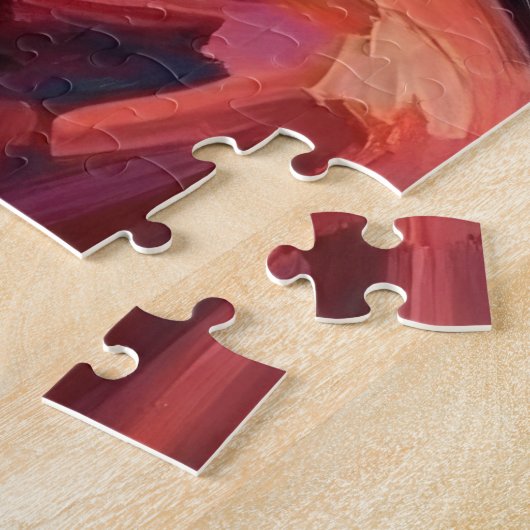 Santa Claus Holding Newfoundland Christmas Art Legpuzzel (Zijkant)