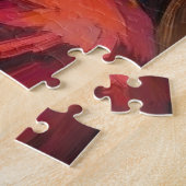 Santa Claus Holding Otterhound Christmas Art Legpuzzel (Zijkant)