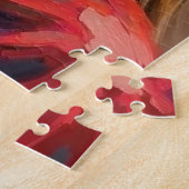 Santa Claus Holding Persian Cat Christmas Art Legpuzzel (Zijkant)