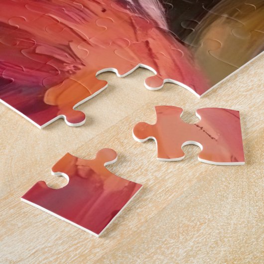 Santa Claus Holding Shih Tzu Christmas Art Legpuzzel (Zijkant)