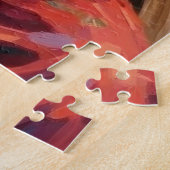 Santa Claus Holding Siberian Cat Christmas Art Legpuzzel (Zijkant)