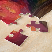 Santa Claus Holding Skye Terrier Christmas Art Legpuzzel (Zijkant)