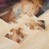 Santa Claus Holding Wheaten Terrier Christmas Art Legpuzzel (Zijkant)