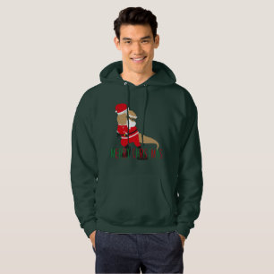 santa claus hoodies voor kerst dinosaur santa