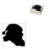 santa claus hoofdstempel rubberstempel (Gestempeld)