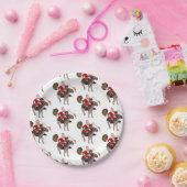 Santa Claus houdt van Donkeys Papieren Bordje (Feest)