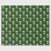 Santa Claus houdt van het spelen poker Cadeaupapier (Vlak)