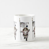 Santa Claus houdt van het spelen poker Koffiemok (Center)