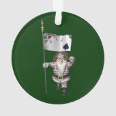 Santa Claus houdt van het spelen poker Ornament (achterkant)