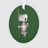 Santa Claus houdt van het spelen poker Ornament (voorkant)
