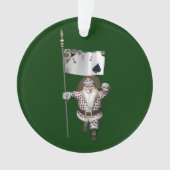 Santa Claus houdt van het spelen poker Ornament (voorkant)