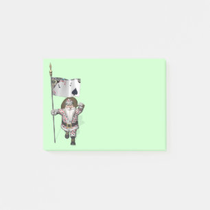 Santa Claus houdt van het spelen poker Post-it® Notes